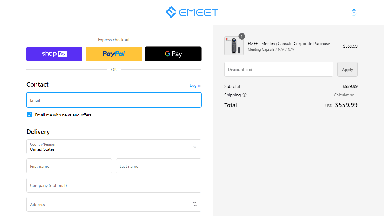How to apply EMeet coupon code